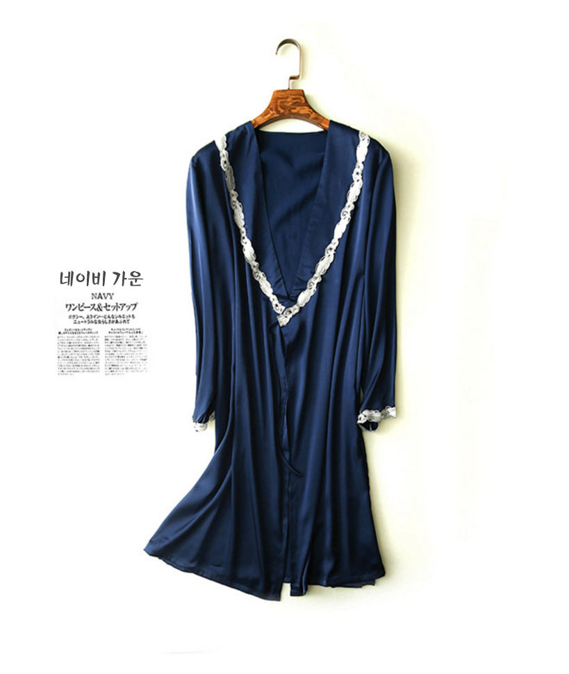 NEW SEXY LINGERIE Silk slip robe gown set Sexy lin