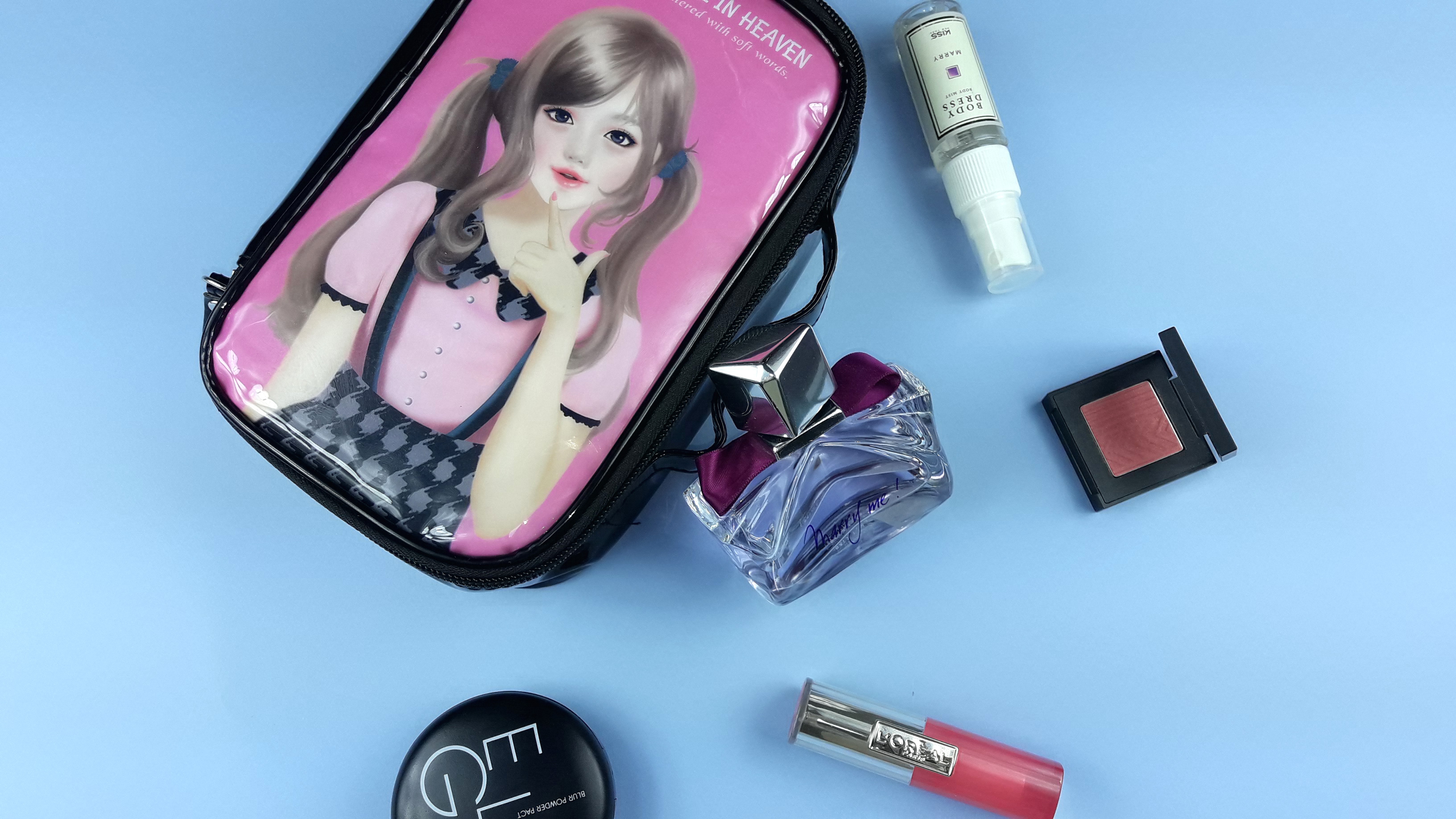 New Enamel Illustration Cosmetic Pouch Collection 