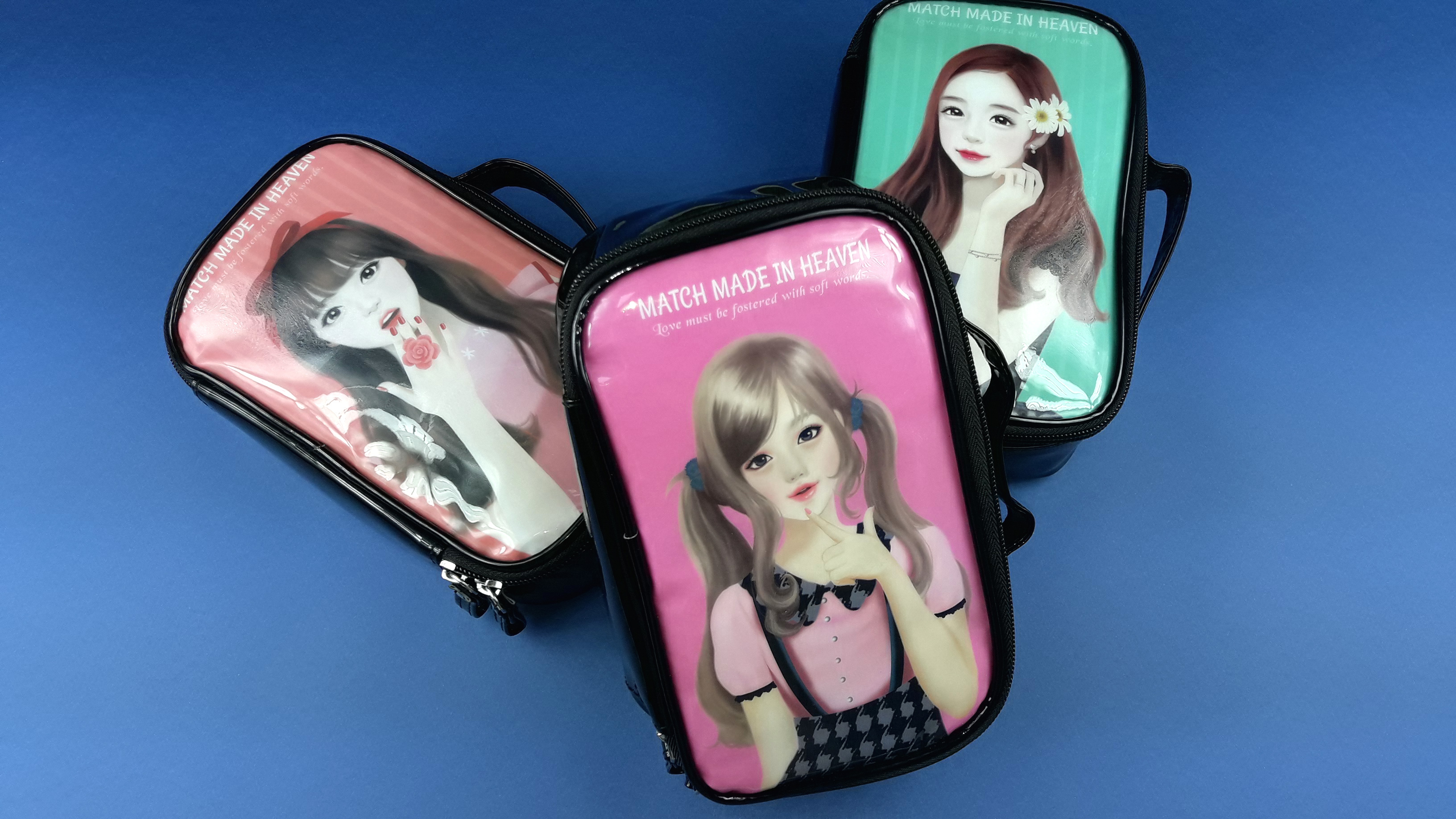 New Enamel Illustration Cosmetic Pouch Collection 