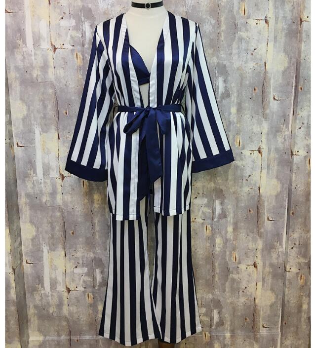 New Female Sprite Homewear Pajamas Set Silk Pants 