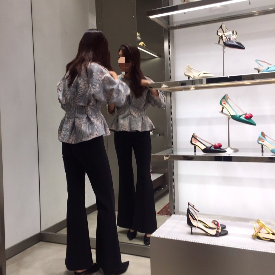 Women Blouses Seven Sisters Glen Check Bulk Blouse