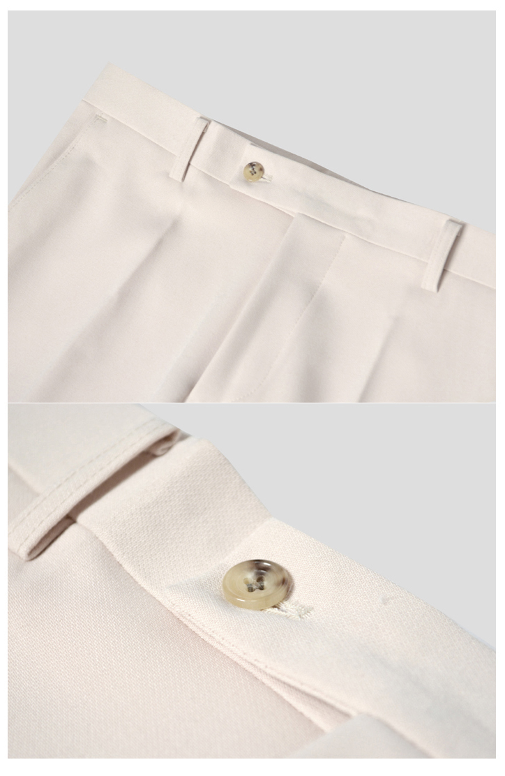 New Men's Pants Men's Viscose Wool Beige Sle