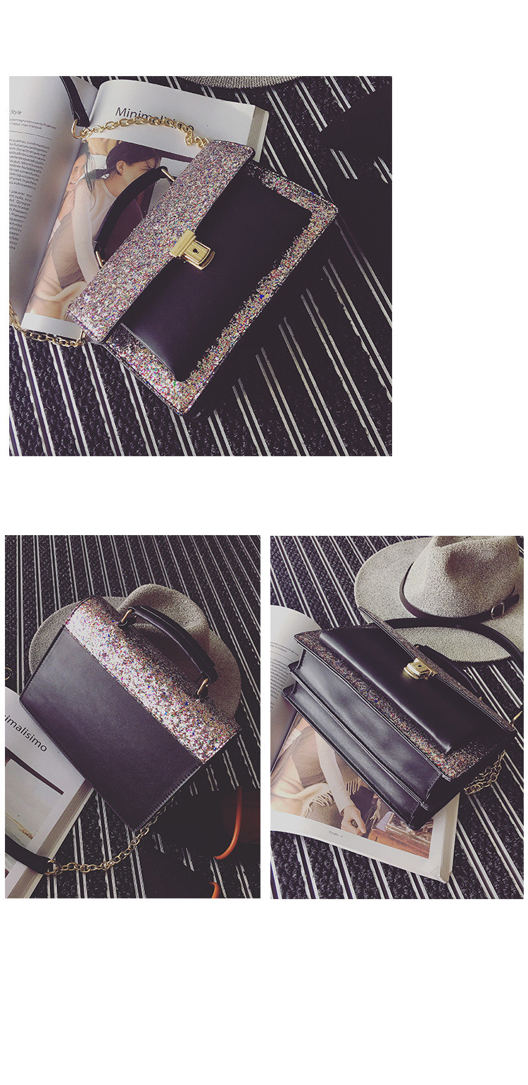 New Glitter Cross Chain Mini Back Women Bags Women