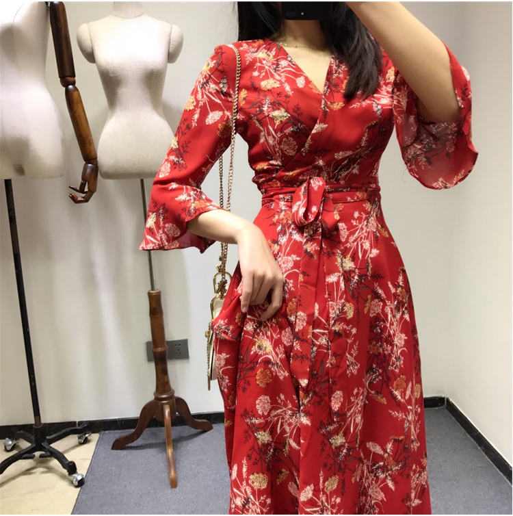 New Women Dress F ~ 5XL Sexy Flower Long Big Size 