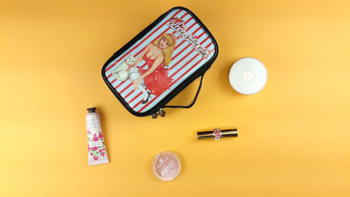 New Enamel Illustration Cosmetic Pouch Collection 