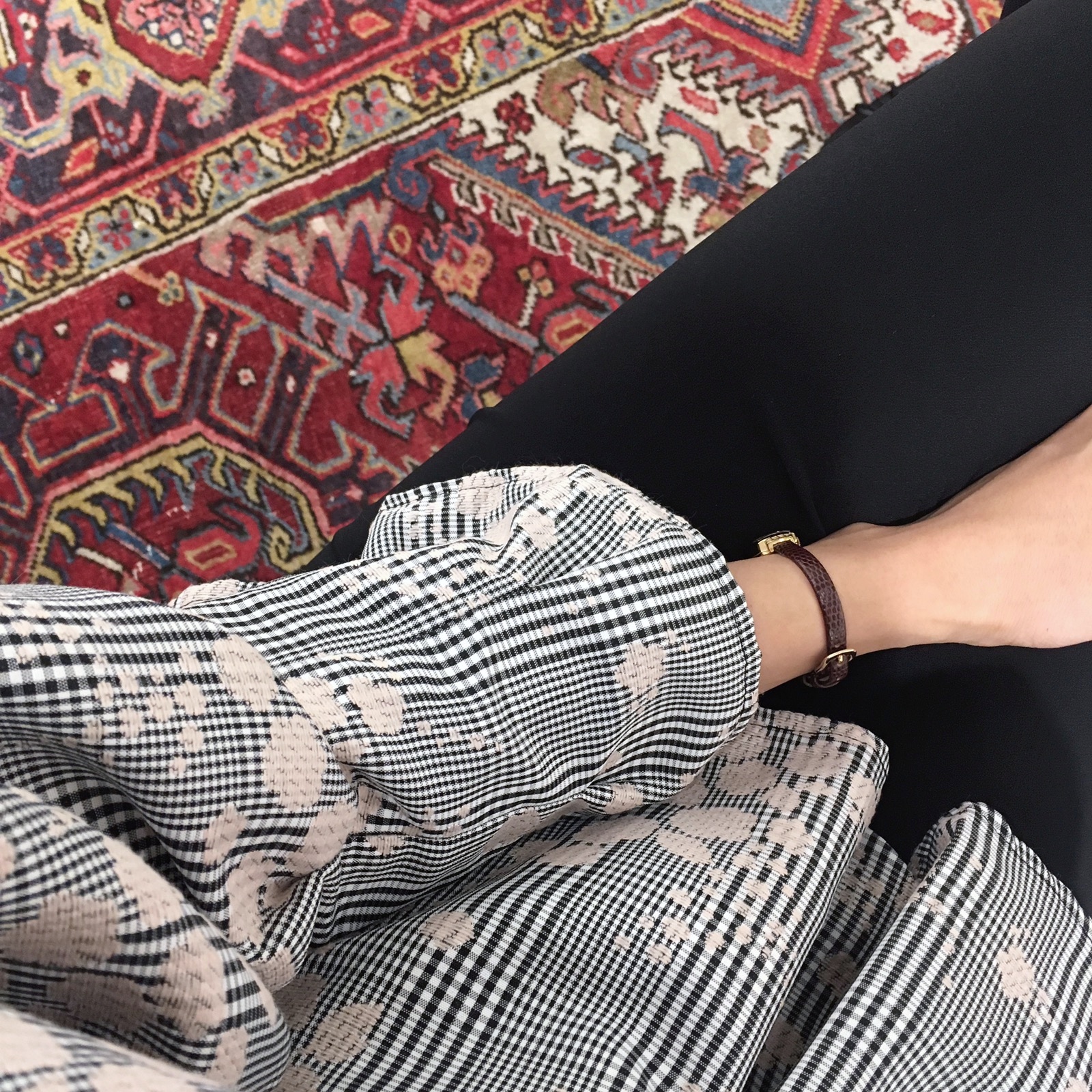 Women Blouses Seven Sisters Glen Check Bulk Blouse