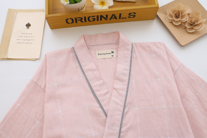 New Japanese style yukata couple pajamas set pajam