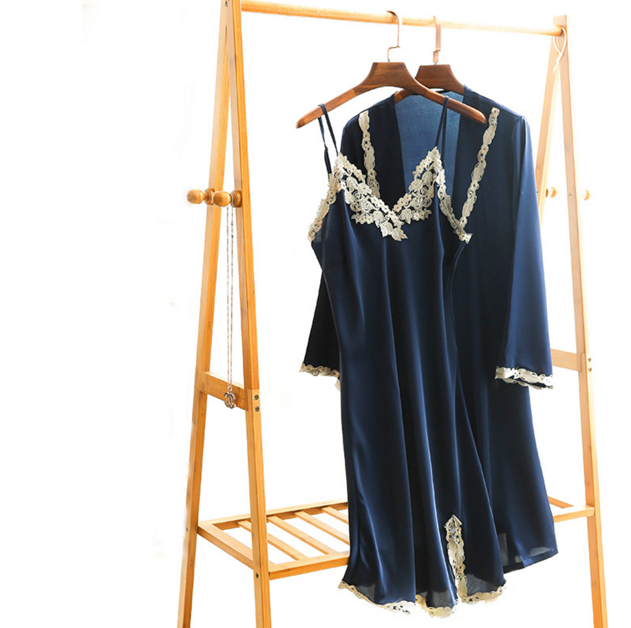 NEW SEXY LINGERIE Silk slip robe gown set Sexy lin