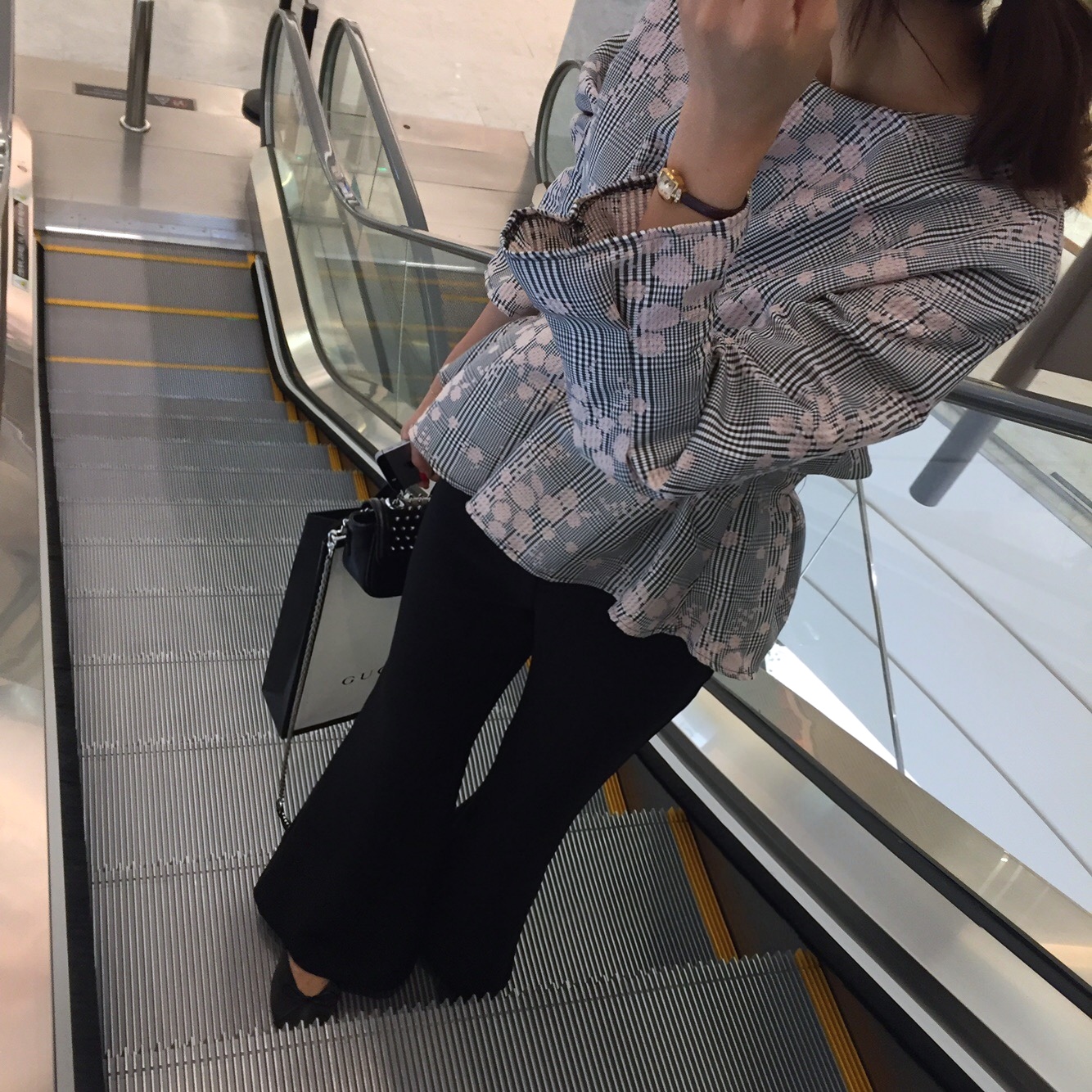 Women Blouses Seven Sisters Glen Check Bulk Blouse