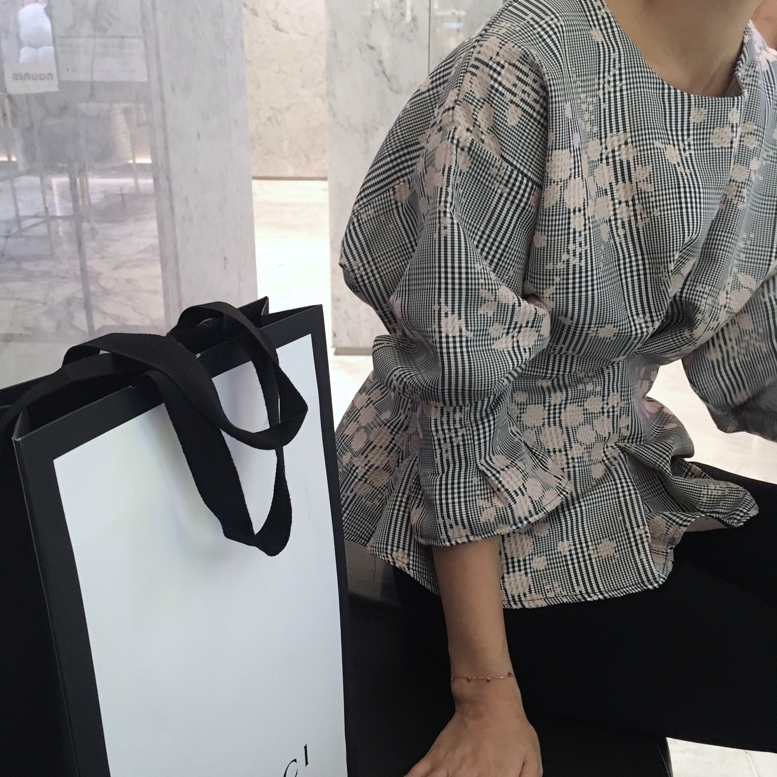 Women Blouses Seven Sisters Glen Check Bulk Blouse