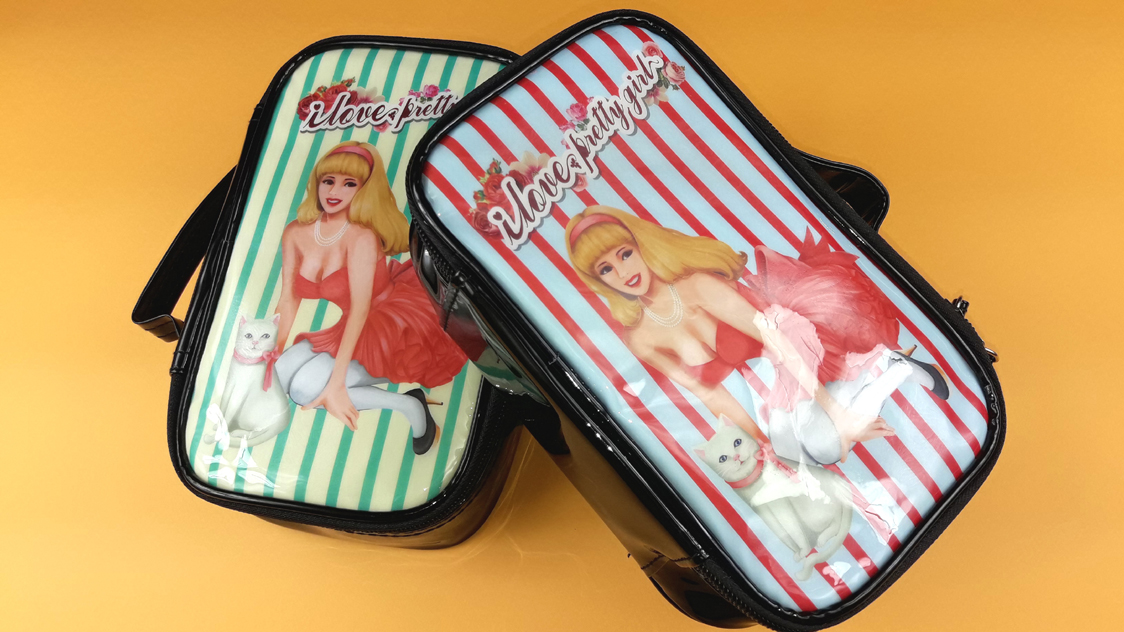New Enamel Illustration Cosmetic Pouch Collection 