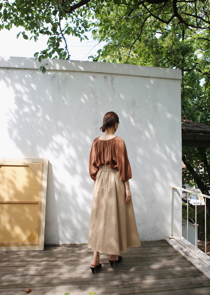 NEW FASHION LADY GIRL Blouse Loose Piece Shirring 