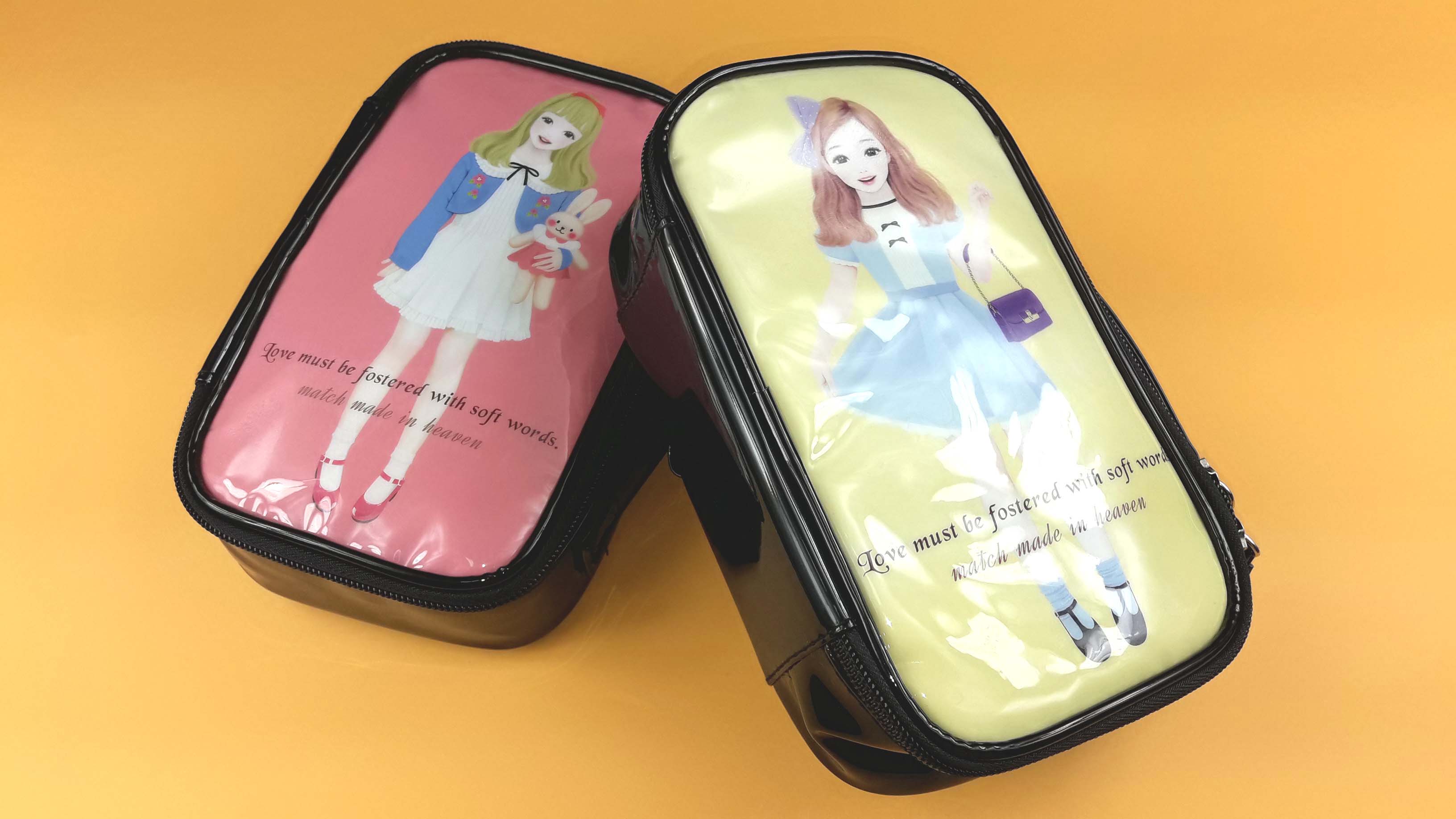 New Enamel Illustration Cosmetic Pouch Collection 