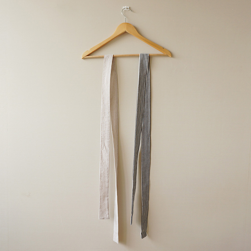 New striped shirt Long dress Fall visitor Loose-fi