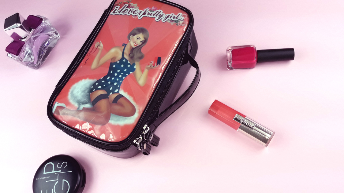 New Enamel Illustration Cosmetic Pouch Collection 