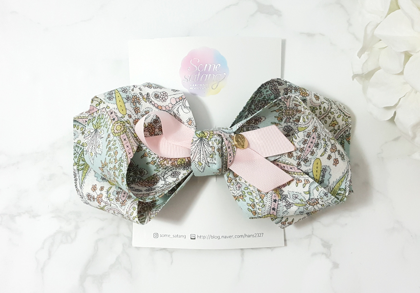 New Handmade floral Paisley ribbon pin Hairpin hai