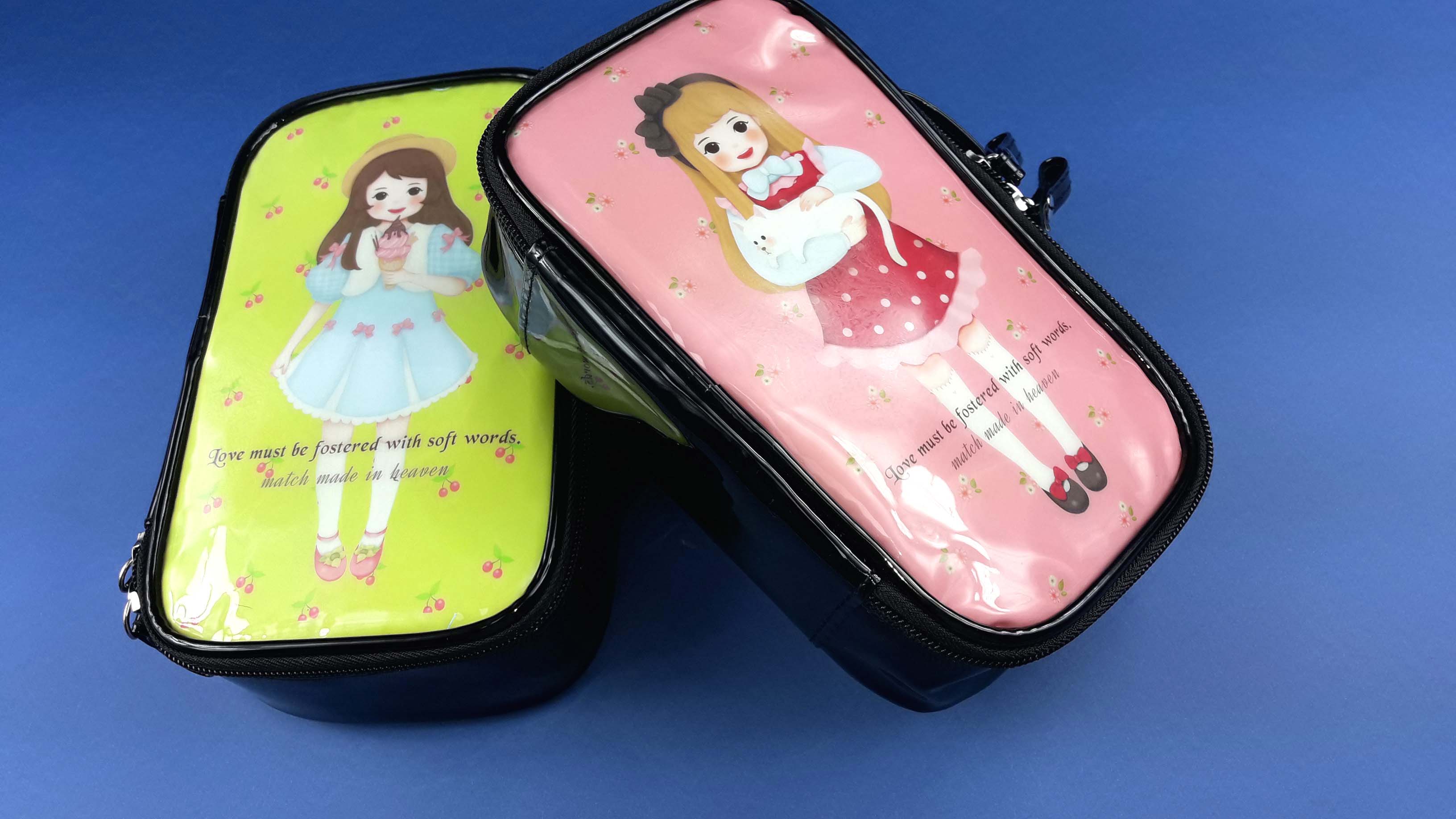 New Enamel Illustration Cosmetic Pouch Collection 