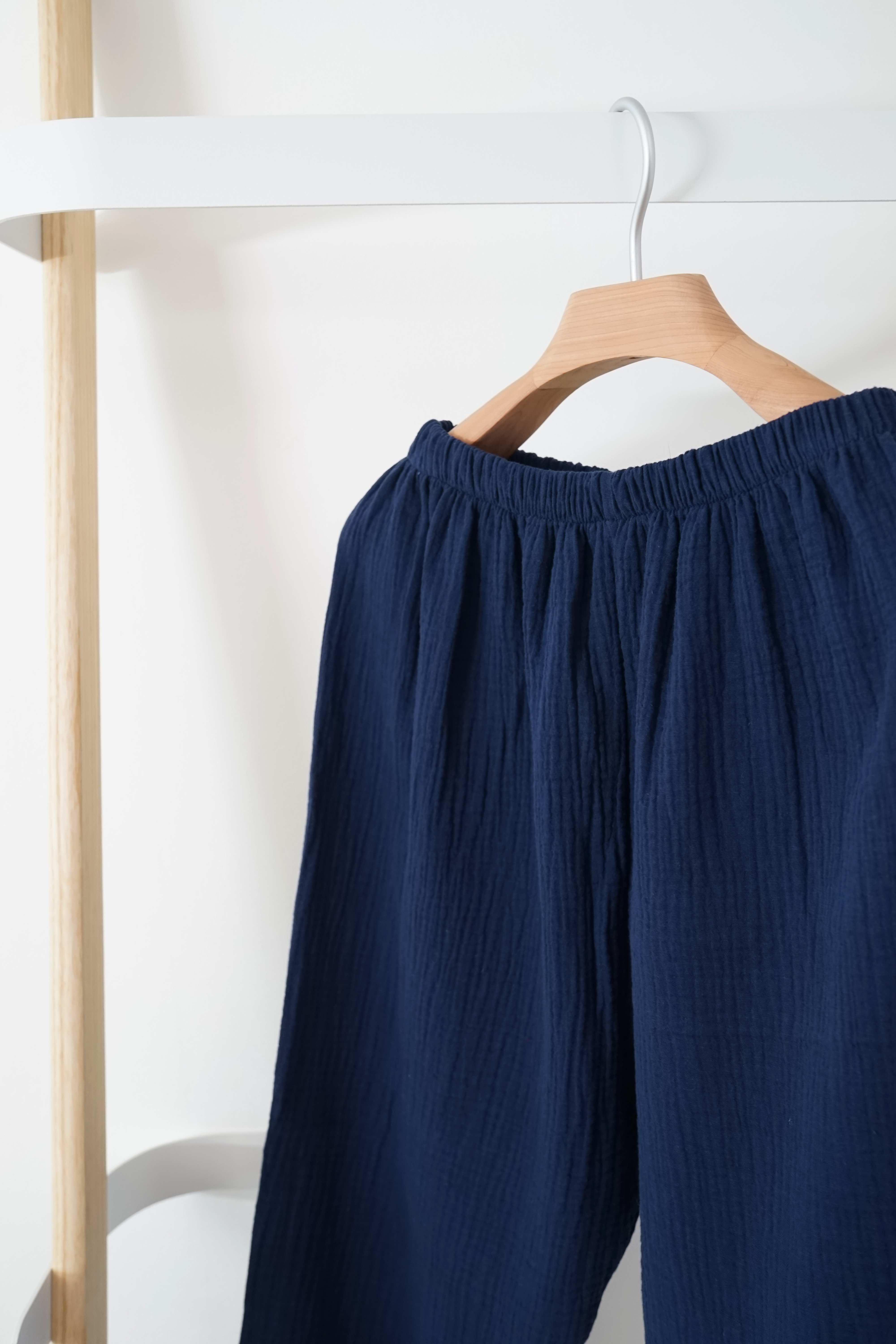 New Gauze Pajamas _ Navy M, Womens, Pajamas Newlyw