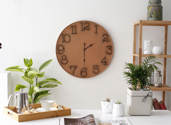 Iron living room clock large wall 60cm housewarmin
