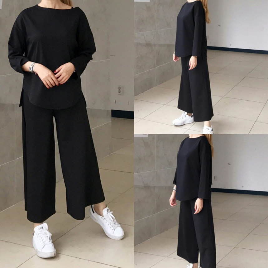 Two-piece set Women's autumn foliage Basic mode