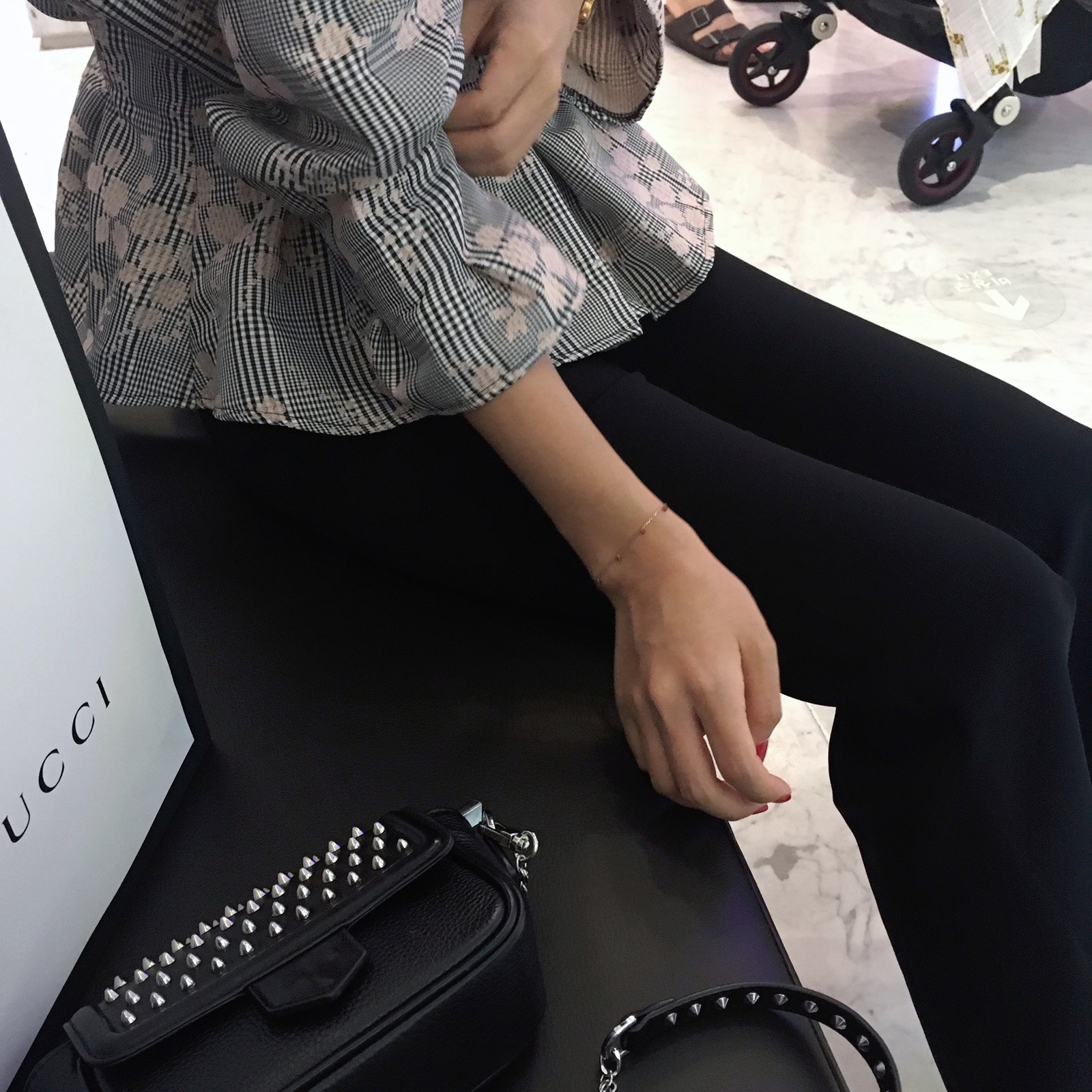 Women Blouses Seven Sisters Glen Check Bulk Blouse