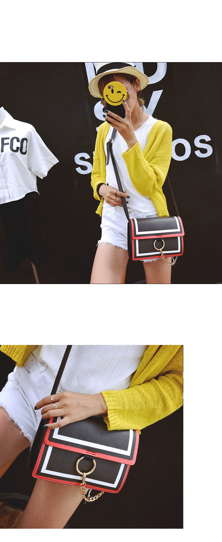 New color mini cross back woman female bag beautif