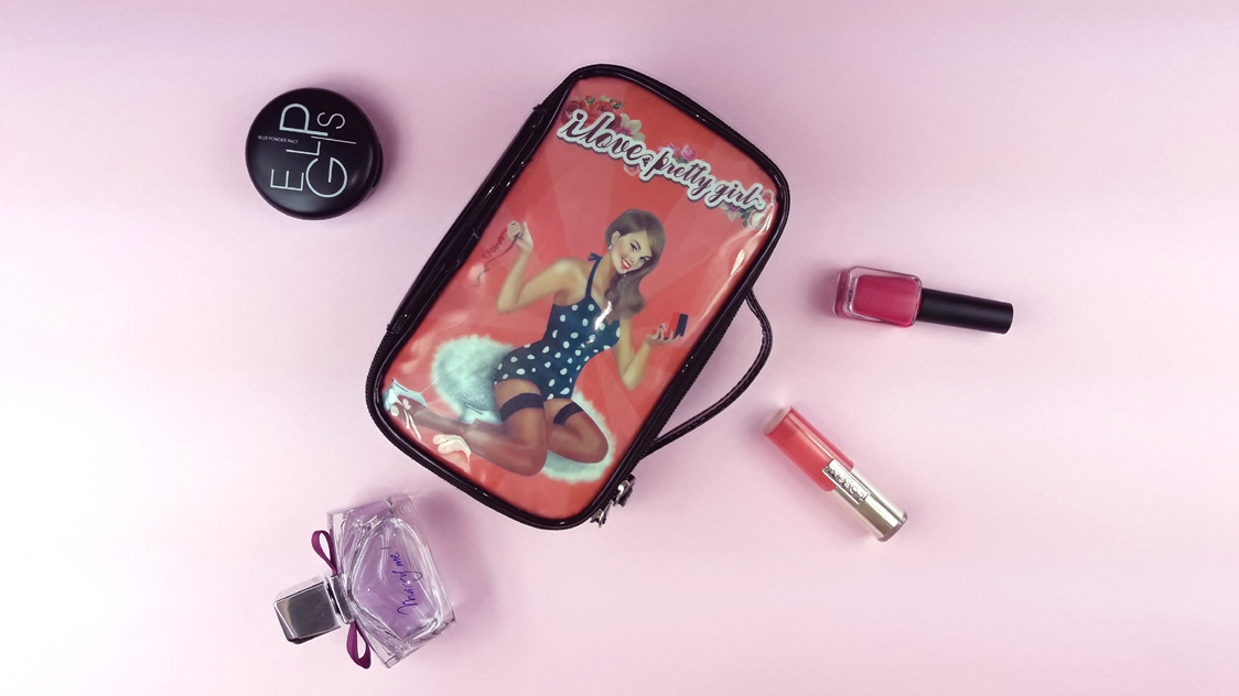 New Enamel Illustration Cosmetic Pouch Collection 