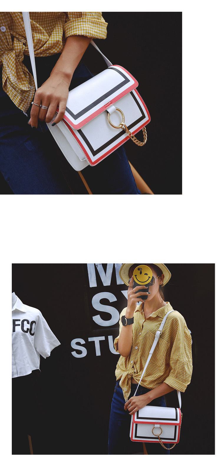 New color mini cross back woman female bag beautif