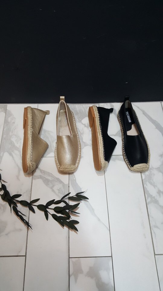 New Basic square nose loafers 2color Good fit Dura