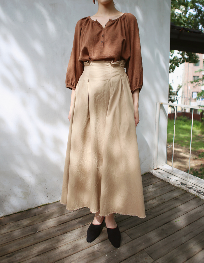 NEW FASHION LADY GIRL Blouse Loose Piece Shirring 