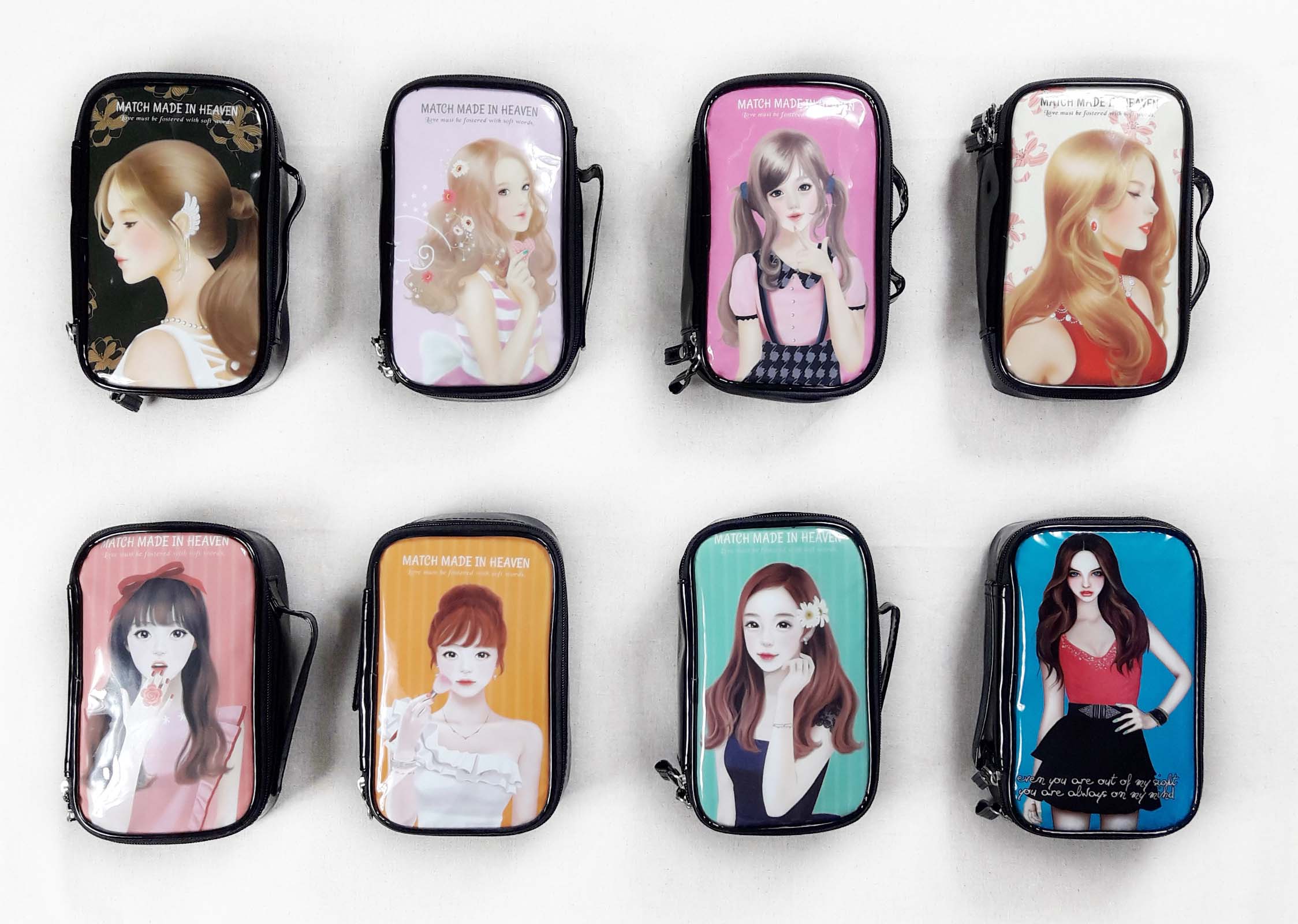 New Enamel Illustration Cosmetic Pouch Collection 