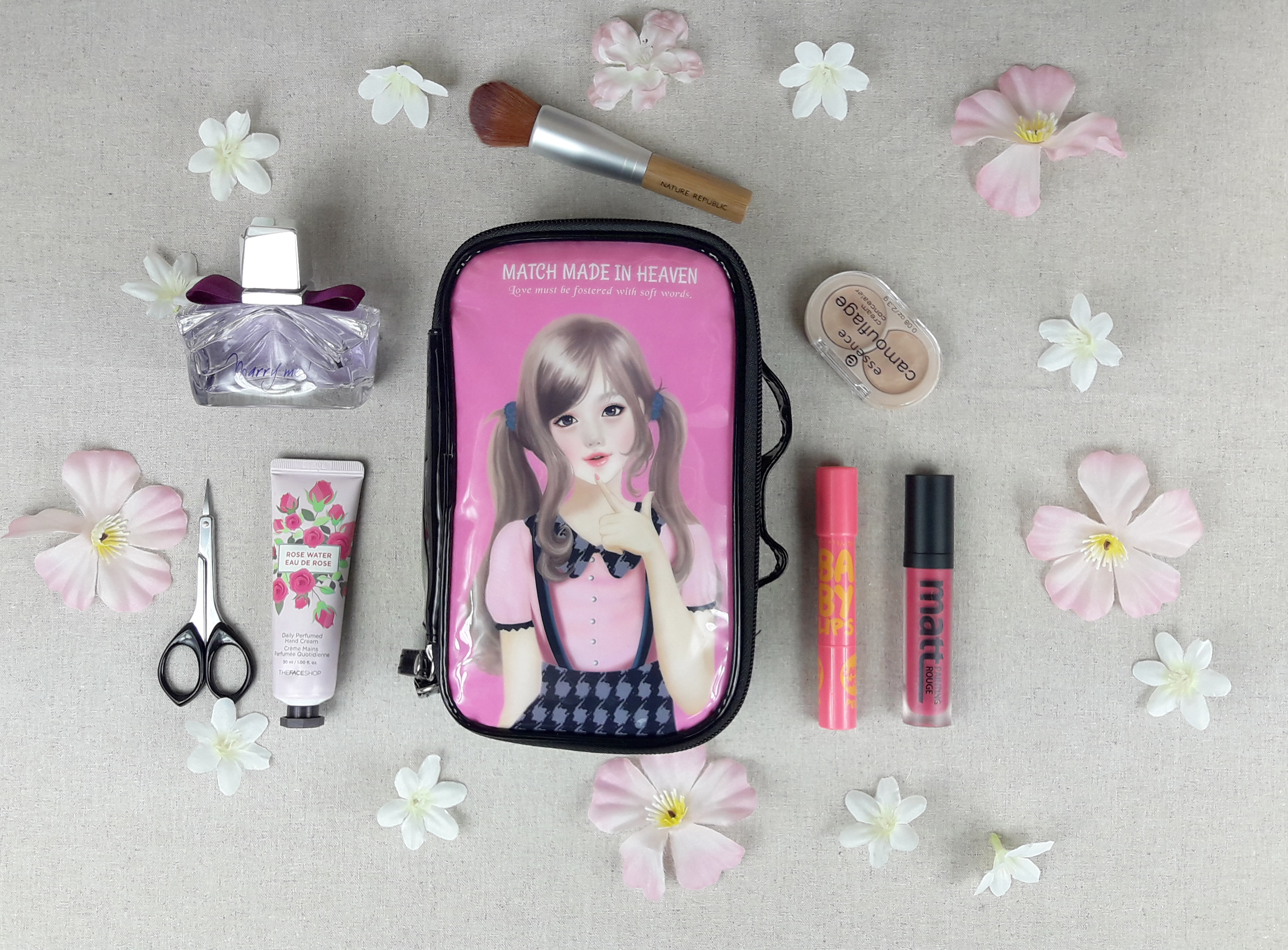 New Enamel Illustration Cosmetic Pouch Collection 