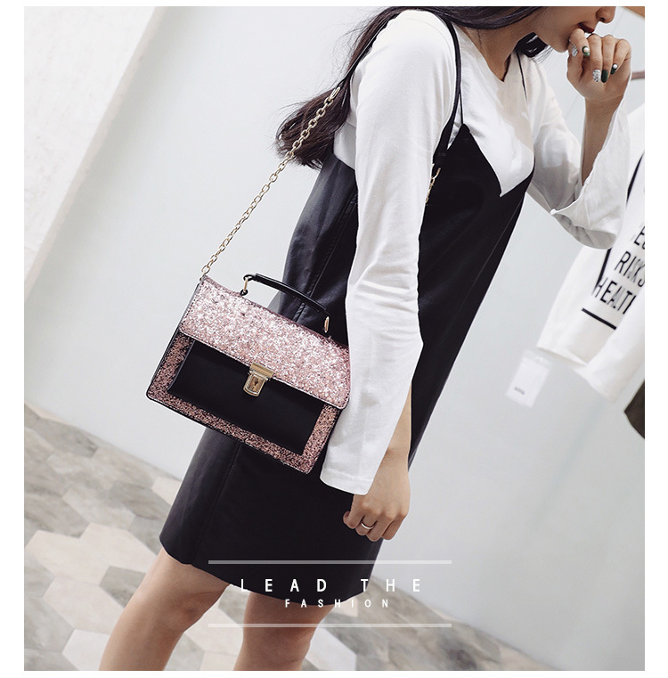 New Glitter Cross Chain Mini Back Women Bags Women