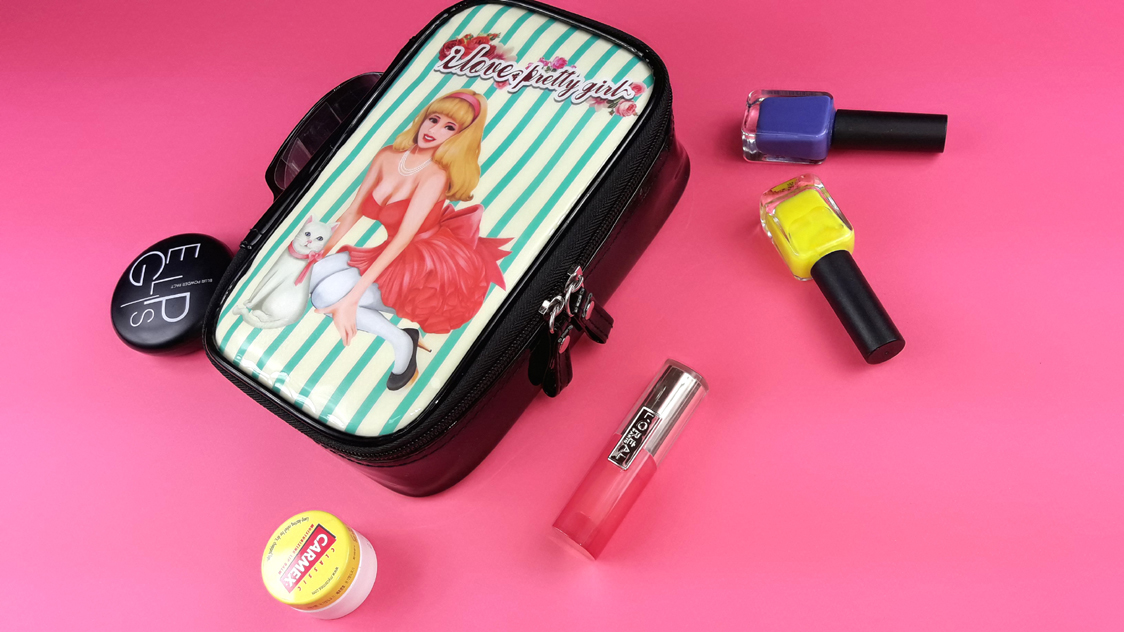 New Enamel Illustration Cosmetic Pouch Collection 