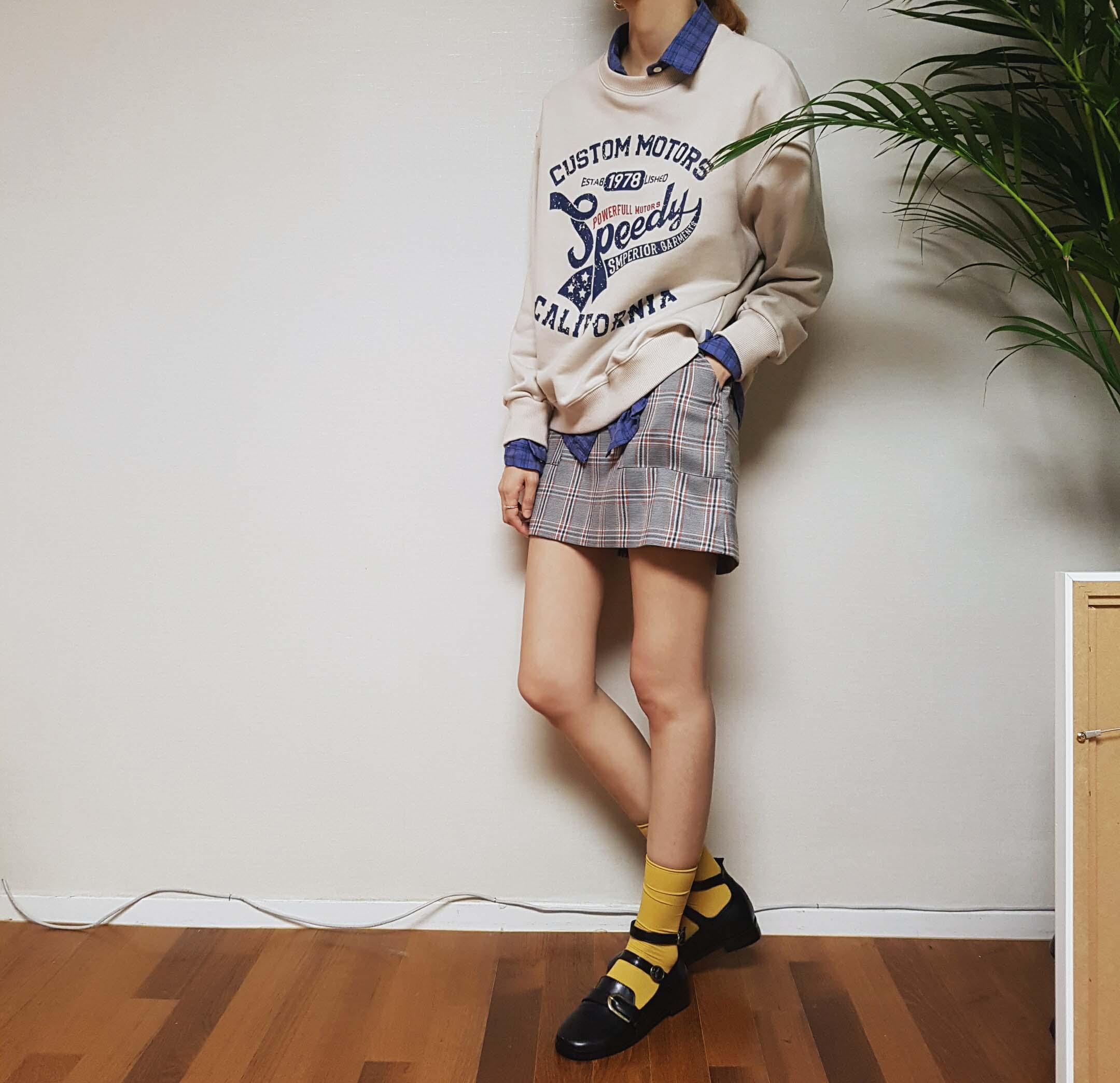 New long-sleeved ankle with a sense of wrinkled st