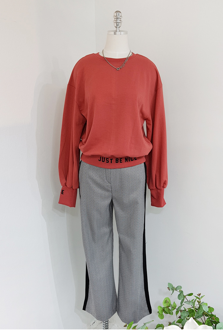 New Women's Pants Longer look color line Long s