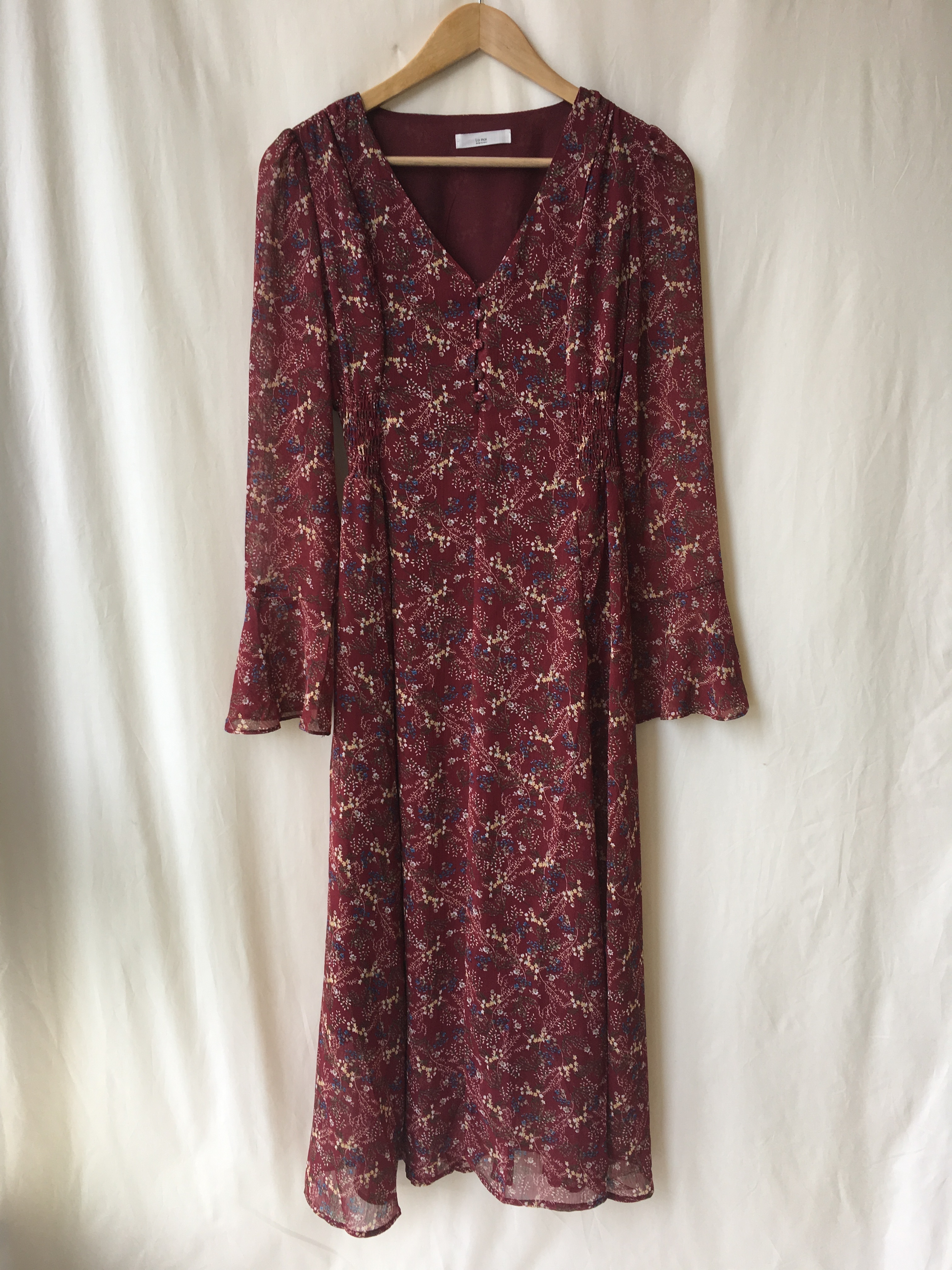 New Women Dress Wild Flower Chiffon Dress Sleeping