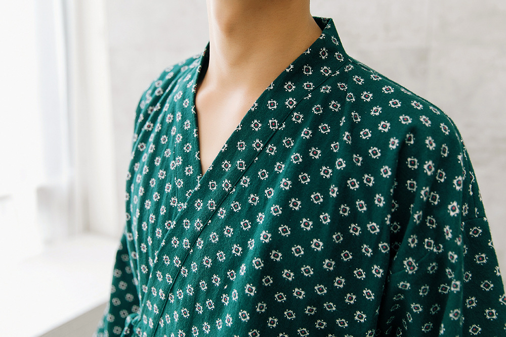 New imported fine flower Yukata couple pajamas hon