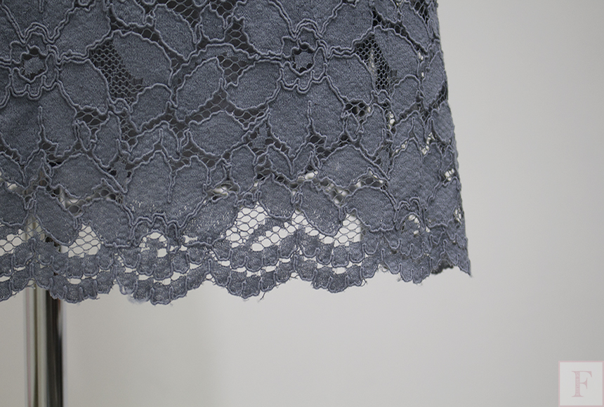 New Women Dress Autumn Flower See-through Lace Pun