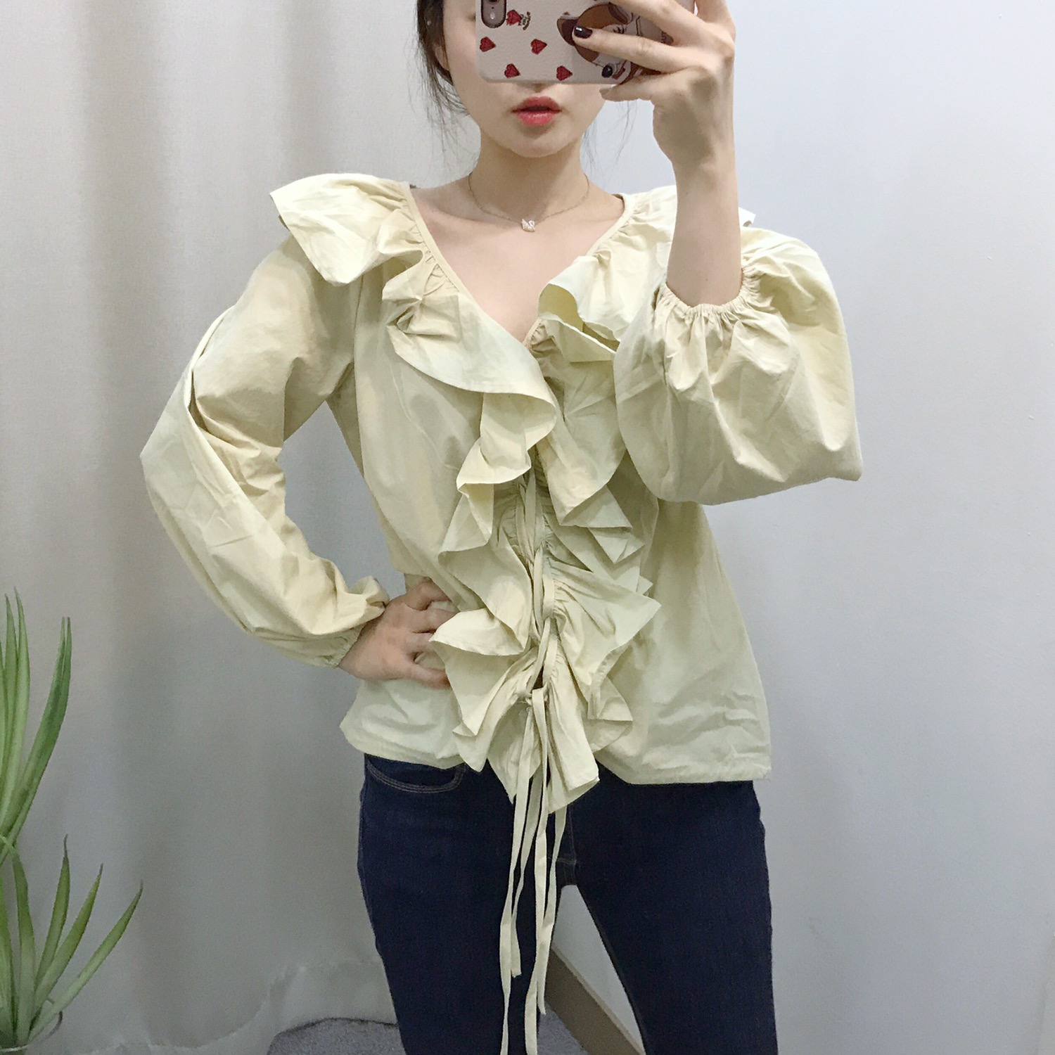 NEW FASHION LADY GIRL Blouse frilly ruffle guest b