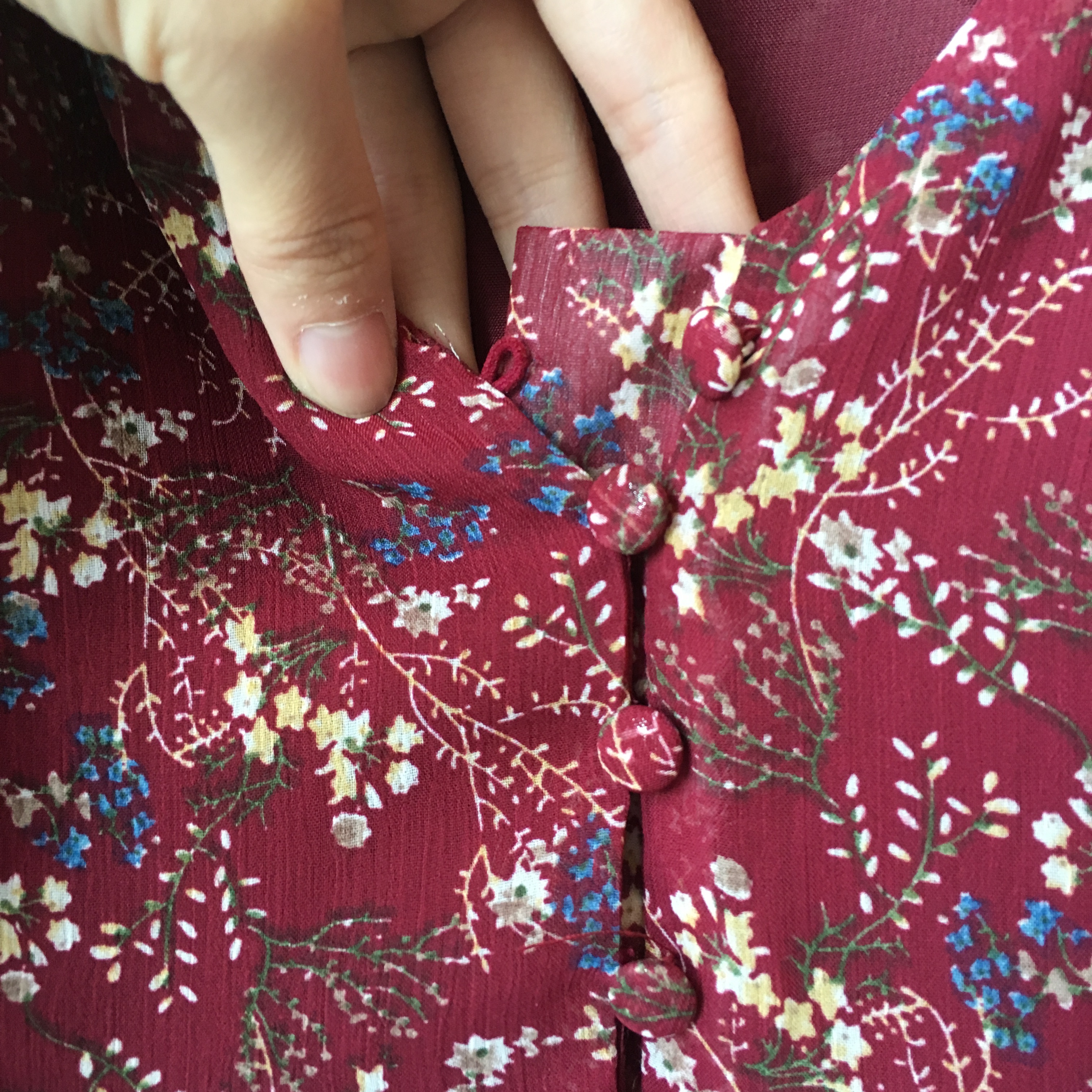 New Women Dress Wild Flower Chiffon Dress Sleeping