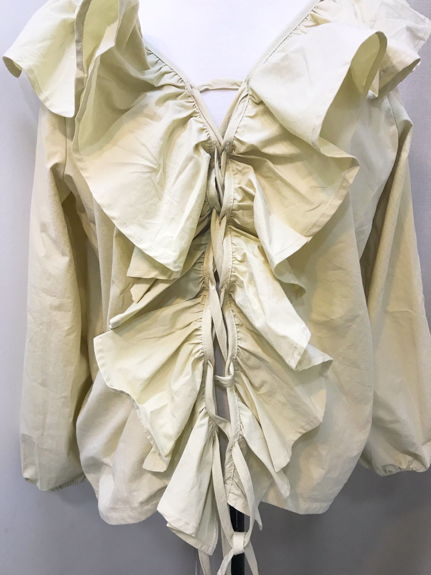 NEW FASHION LADY GIRL Blouse frilly ruffle guest b