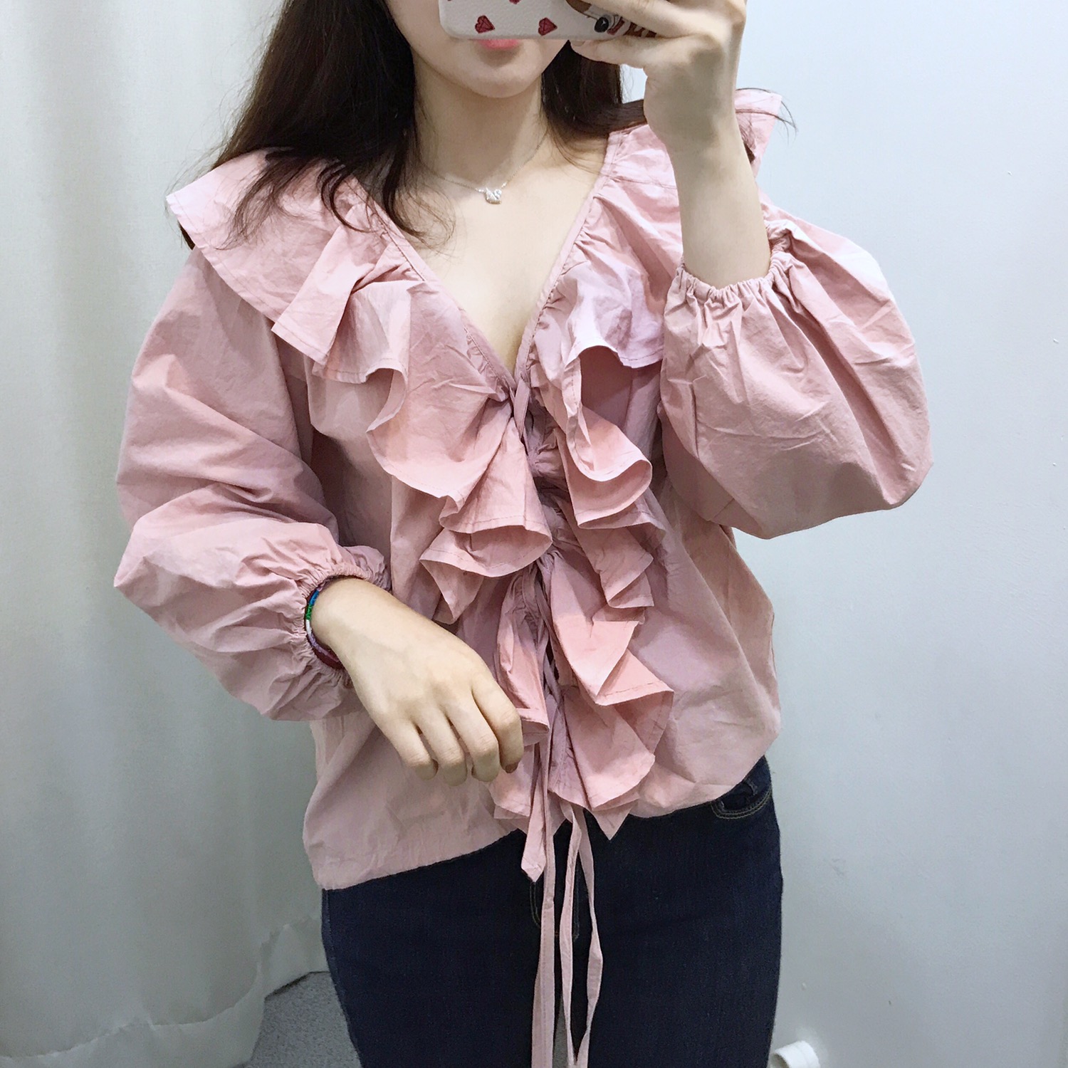 NEW FASHION LADY GIRL Blouse frilly ruffle guest b