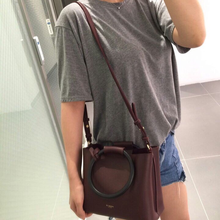 New Women's Bags Free Shipping Black Wood Ring 