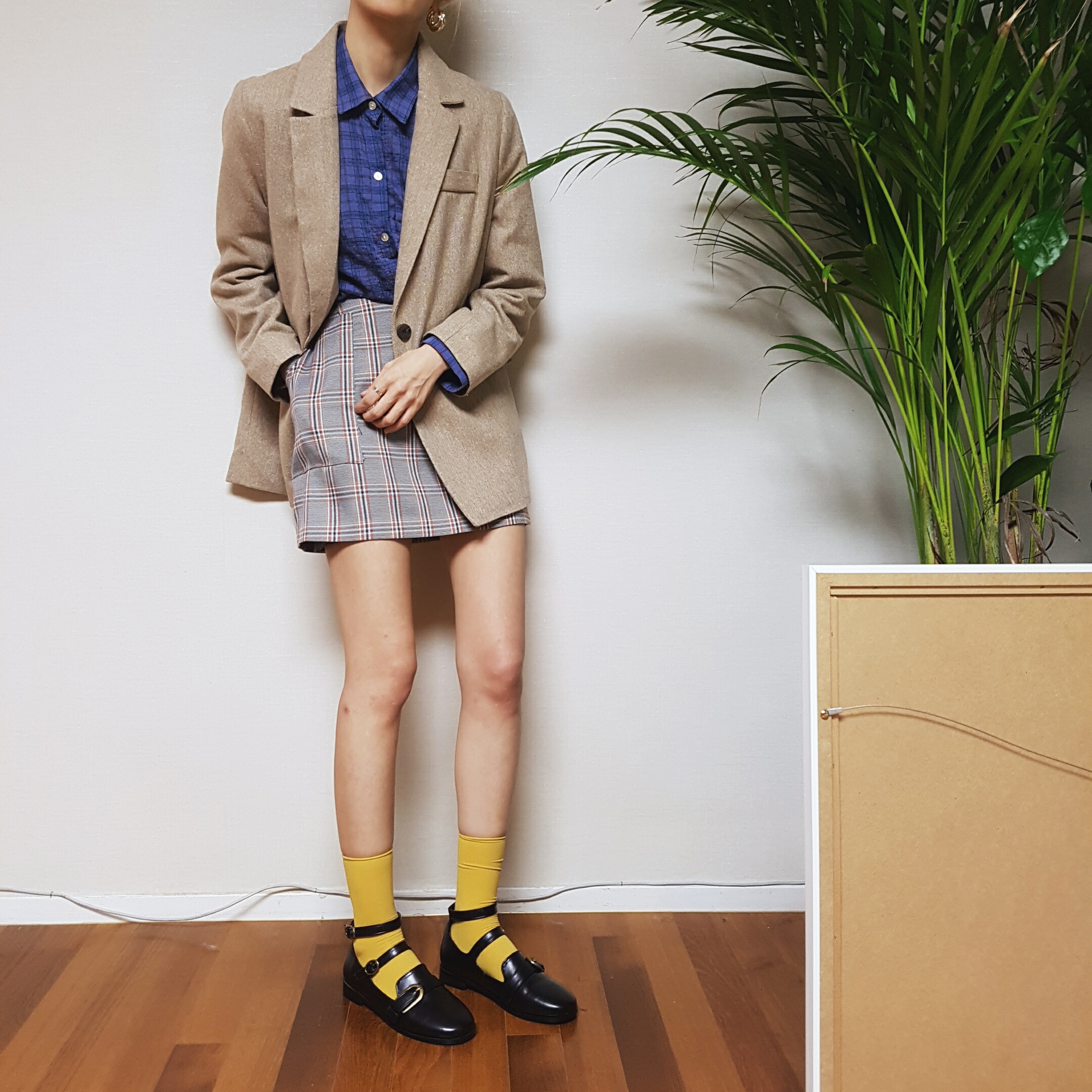 New long-sleeved ankle with a sense of wrinkled st