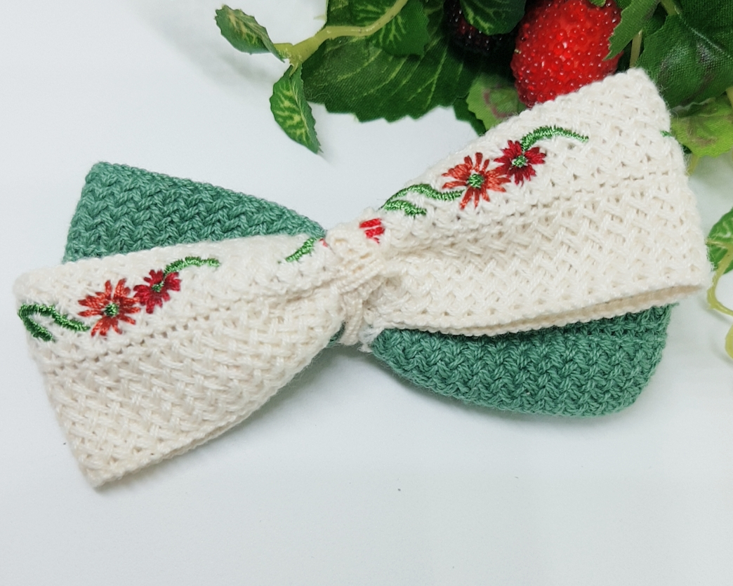 New Lovely One cotton candy knit hairpin baby pin 