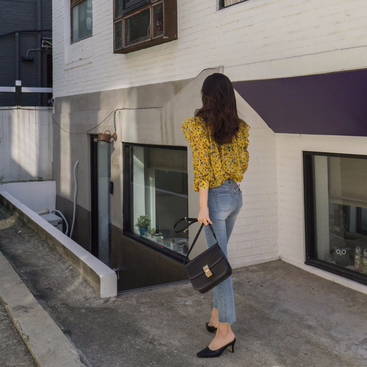 NEW FASHION LADY GIRL Blouse Autumn Blouse Yellow 