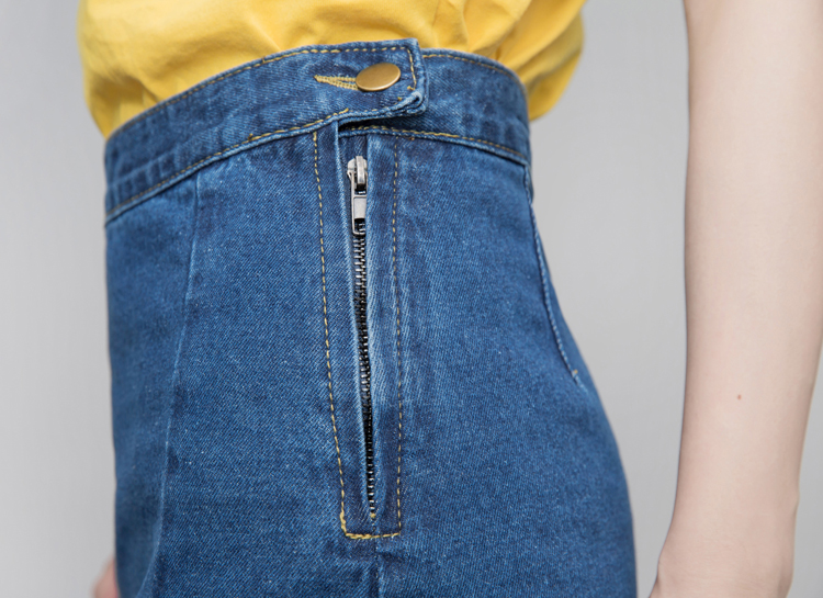 Denim Skirt High-waisted skirt denim skirt four se