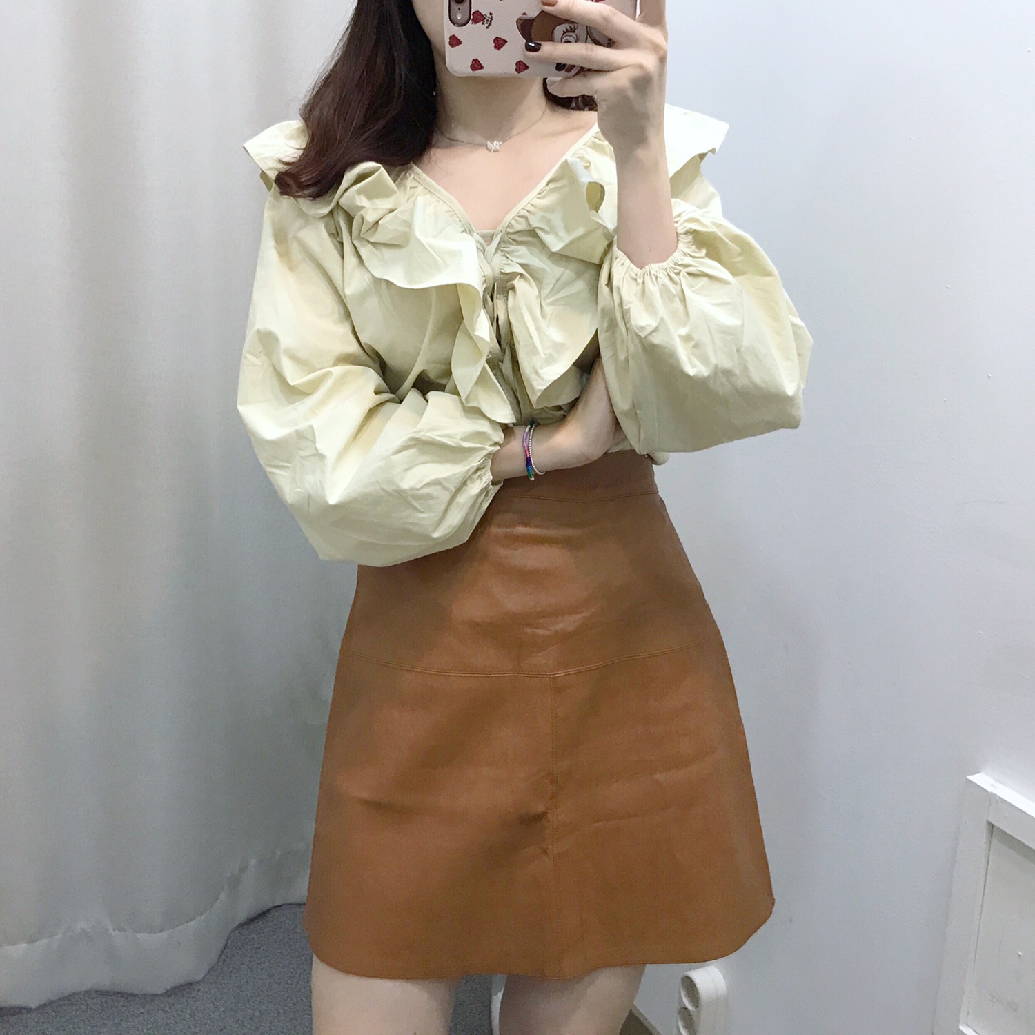 NEW FASHION LADY GIRL Blouse frilly ruffle guest b