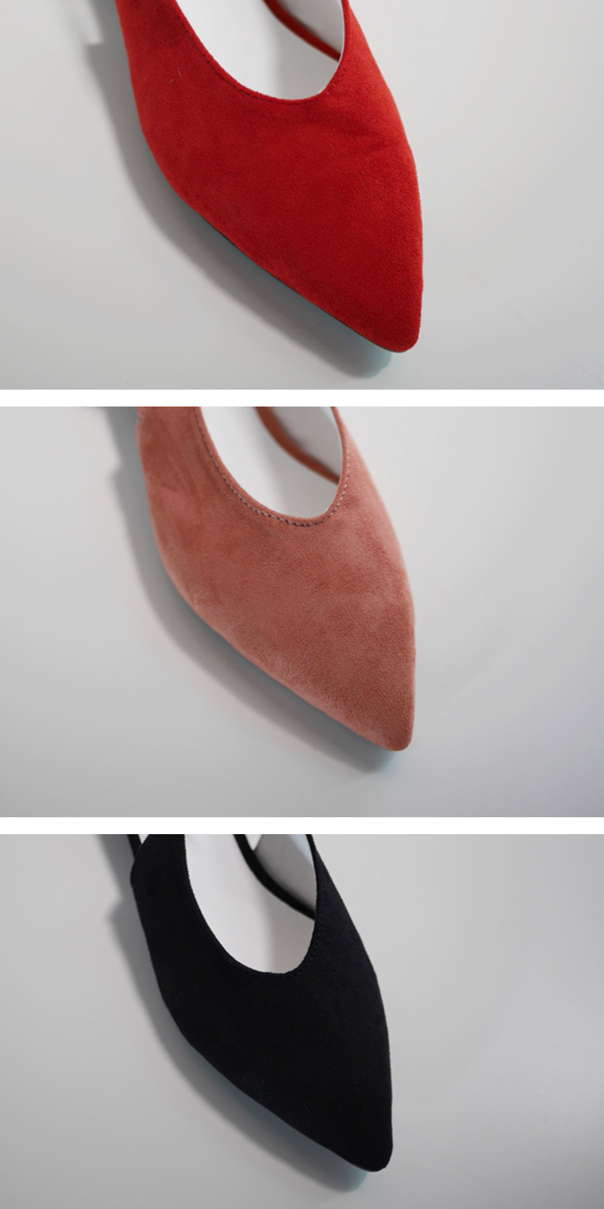 New Suede Sling Back Pearl Heel Looper Girls Blind